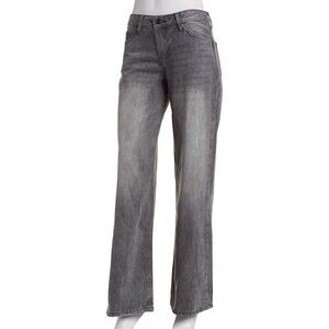 YMI Black Wide-Leg low rise Jeans